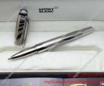New Montblanc Fake Pen StarWalker Silver Rollerball Pen w/ Dynamic Pattern